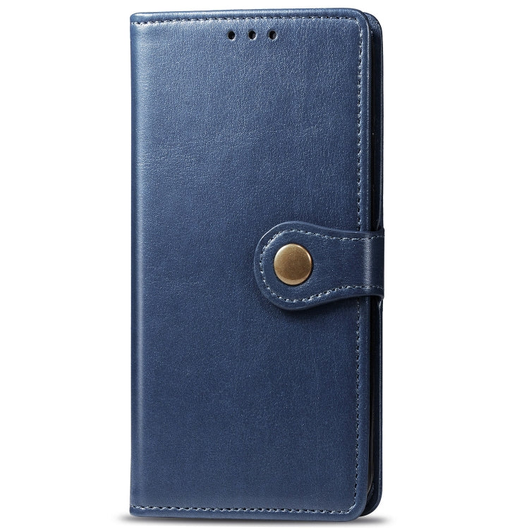 Retro Solid Color Leather Buckle Mobile Phone Protection Leather Case with Photo Frame & Card Slot & Wallet & Bracket Function for Galaxy Note10+