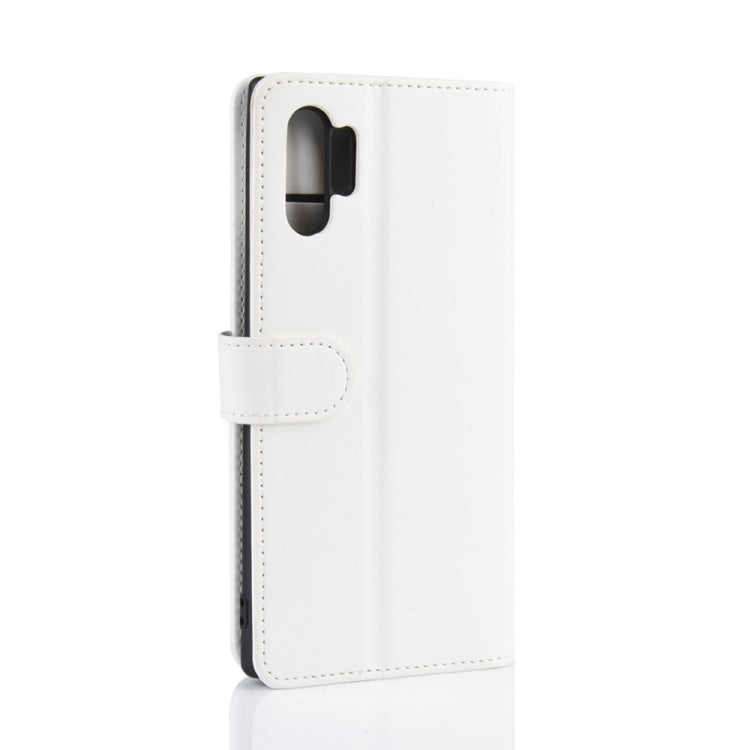 R64 Texture Single Fold Horizontal Flip Leather Case for Galaxy Note 10+, with Holder & Card Slots & Wallet