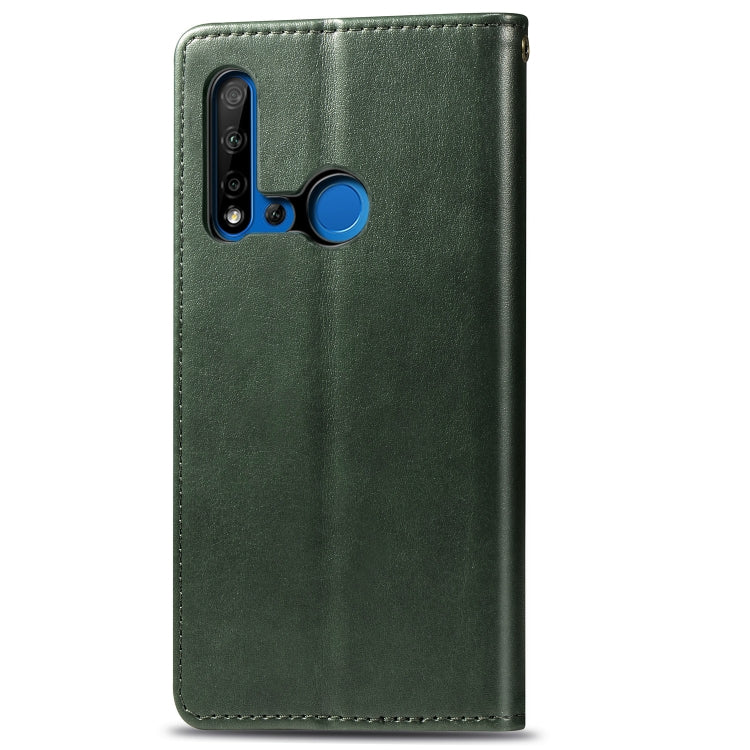 Retro Solid Color Leather Buckle Mobile Phone Protection Leather Case with Lanyard & Photo Frame & Card Slot & Wallet & Bracket Function for Huawei P20 lite 2019 / Nova 5i