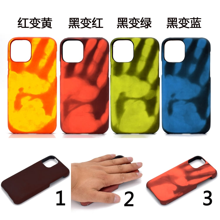For iPhone 11 Pro Paste Skin + PC Thermal Sensor Discoloration Protective Back Cover Case