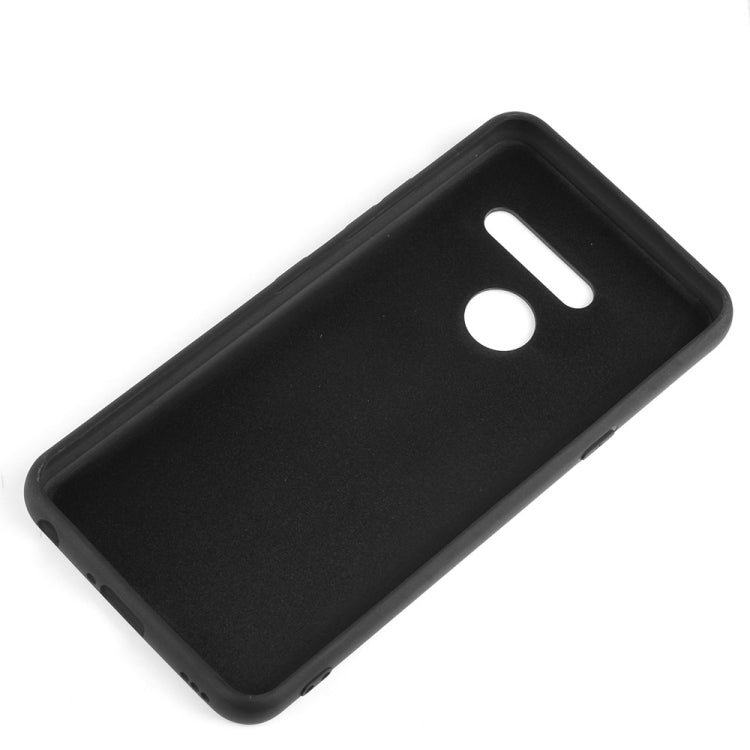 Shockproof Sheep Skin PC + PU + TPU Case For LG G8 ThinQ(Light Black)