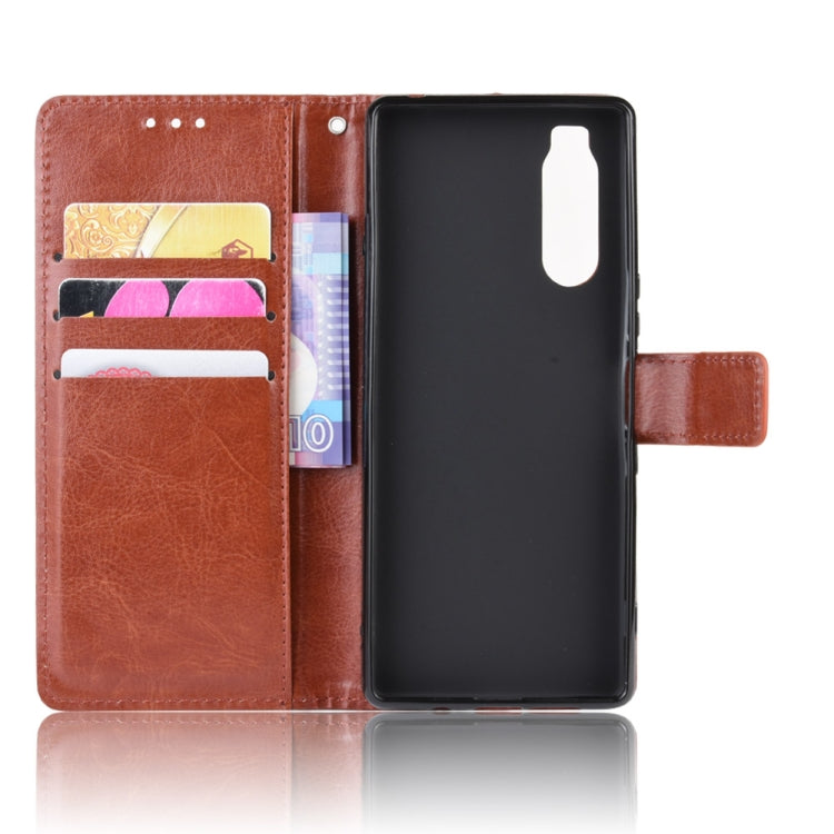 Retro Crazy Horse Texture Horizontal Flip Leather Case for Sony Xperia 2 , with Holder & Card Slots & Photo Frame