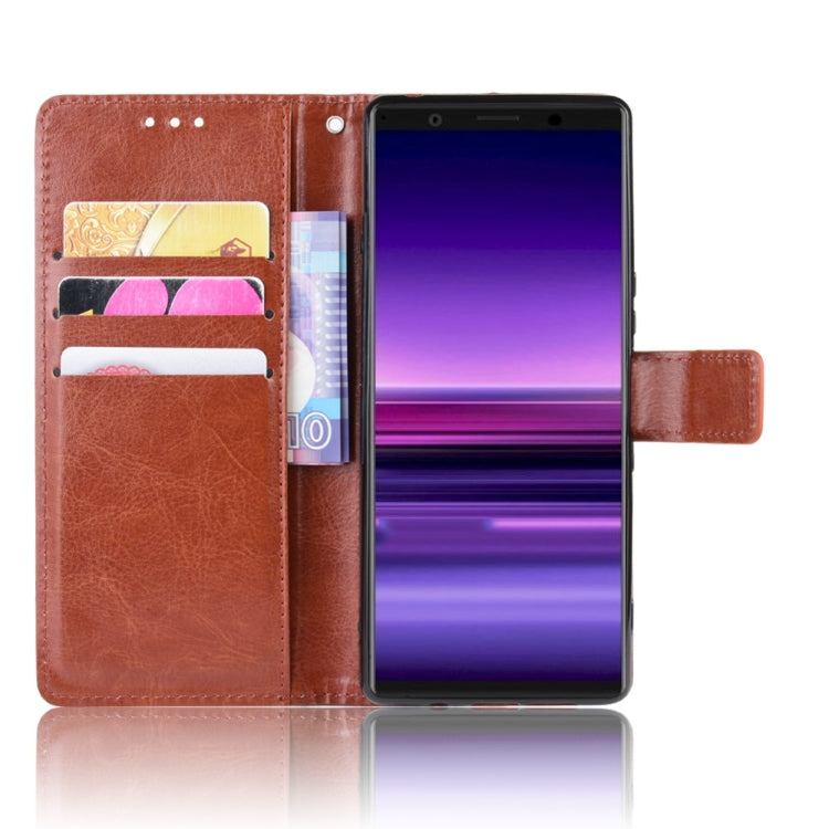 Retro Crazy Horse Texture Horizontal Flip Leather Case for Sony Xperia 2 , with Holder & Card Slots & Photo Frame