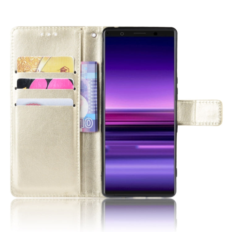 Retro Crazy Horse Texture Horizontal Flip Leather Case for Sony Xperia 2 , with Holder & Card Slots & Photo Frame