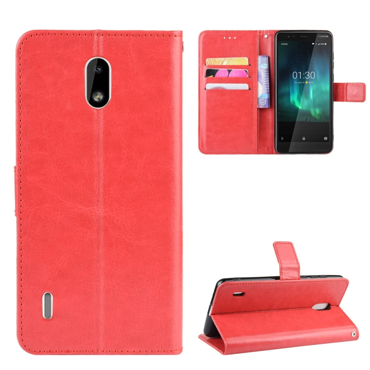 Retro Crazy Horse Texture Horizontal Flip Leather Case for Nokia 3.1 C , with Holder & Card Slots & Photo Frame