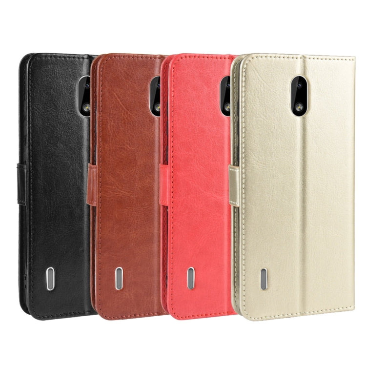 Retro Crazy Horse Texture Horizontal Flip Leather Case for Nokia 3.1 C , with Holder & Card Slots & Photo Frame