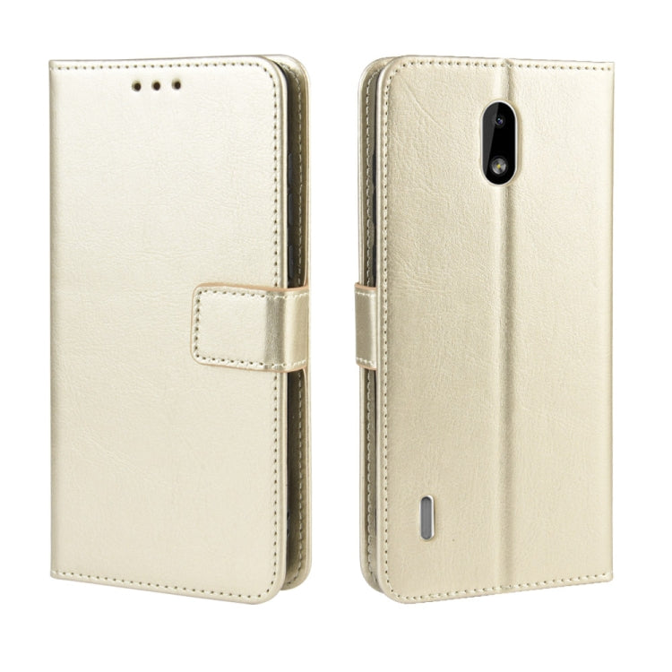 Retro Crazy Horse Texture Horizontal Flip Leather Case for Nokia 3.1 C , with Holder & Card Slots & Photo Frame