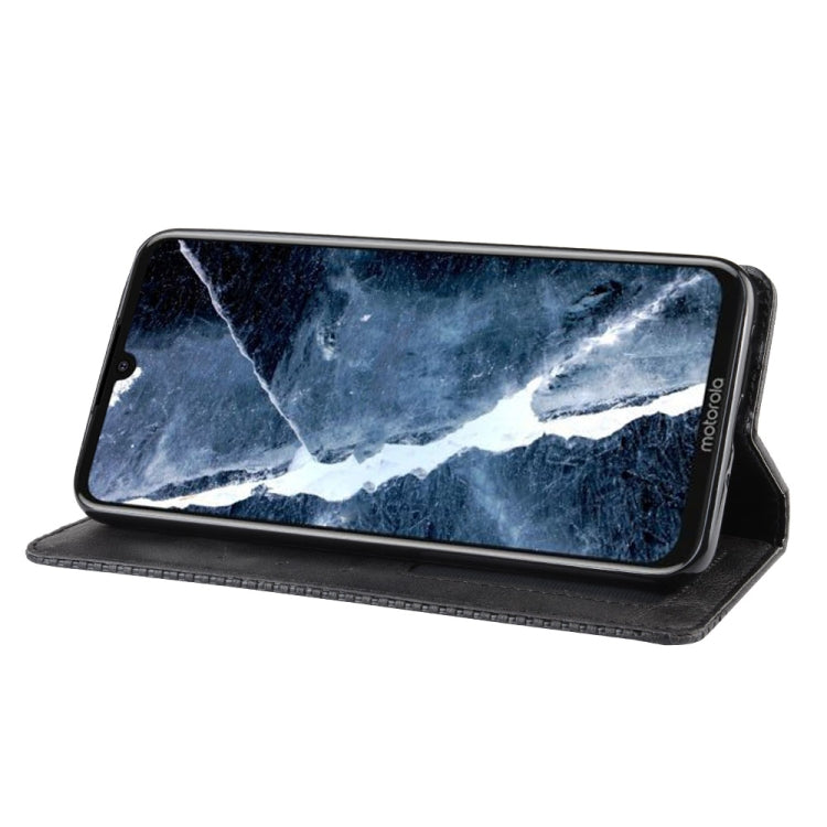 Magnetic Buckle Retro Crazy Horse Texture Horizontal Flip Leather Case for Motorola Moto One Pro , with Holder & Card Slots & Photo Frame