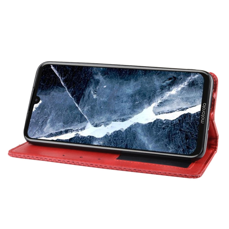 Magnetic Buckle Retro Crazy Horse Texture Horizontal Flip Leather Case for Motorola Moto One Pro , with Holder & Card Slots & Photo Frame