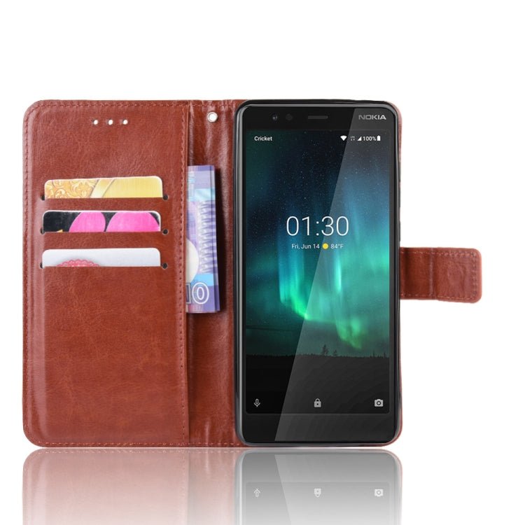 Retro Crazy Horse Texture Horizontal Flip Leather Case for Motorola Moto One Pro , with Holder & Card Slots & Photo Frame