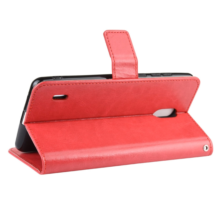 Retro Crazy Horse Texture Horizontal Flip Leather Case for Motorola Moto One Pro , with Holder & Card Slots & Photo Frame