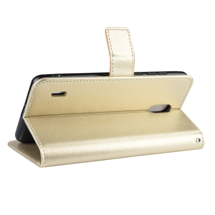 Retro Crazy Horse Texture Horizontal Flip Leather Case for Motorola Moto One Pro , with Holder & Card Slots & Photo Frame