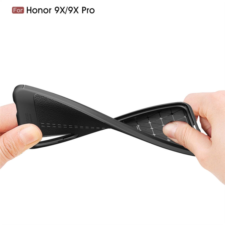 Litchi Texture TPU Shockproof Case for Huawei Honor 9X / 9X Pro