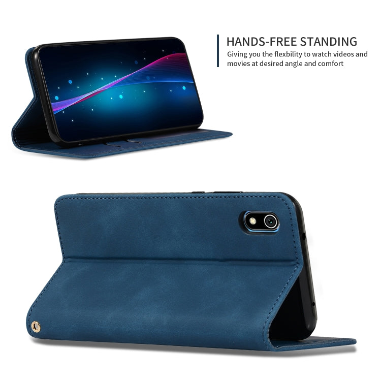 Retro Skin Feel Business Magnetic Horizontal Flip Leather Case for Xiaomi Redmi 7A