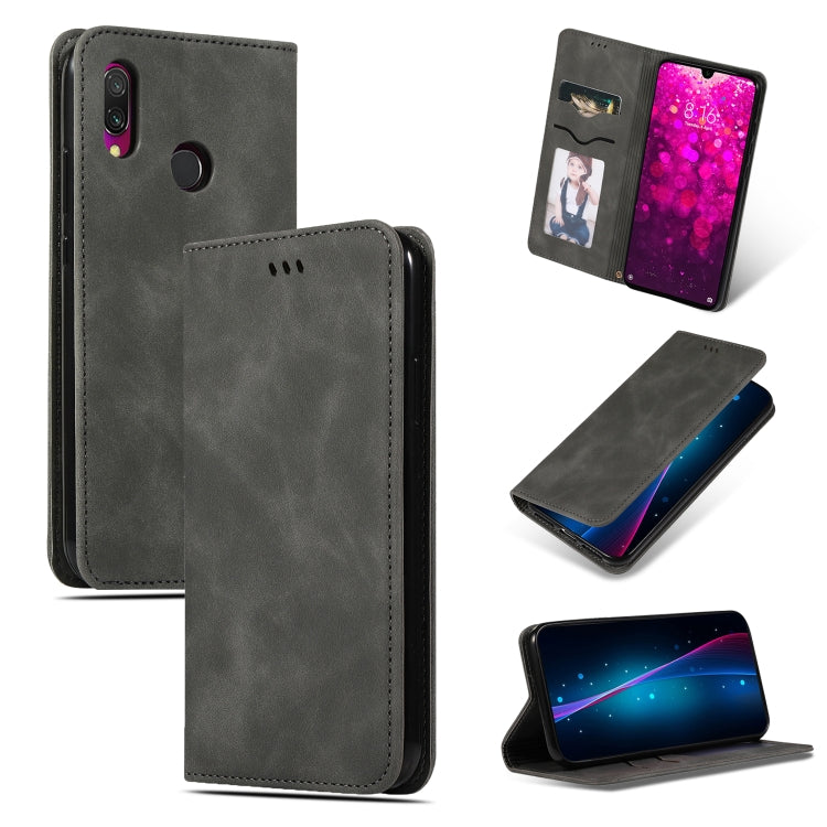 Retro Skin Feel Business Magnetic Horizontal Flip Leather Case for Xiaomi Redmi 7 / Redmi Y3