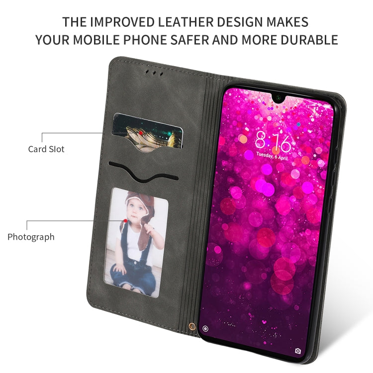 Retro Skin Feel Business Magnetic Horizontal Flip Leather Case for Xiaomi Redmi 7 / Redmi Y3