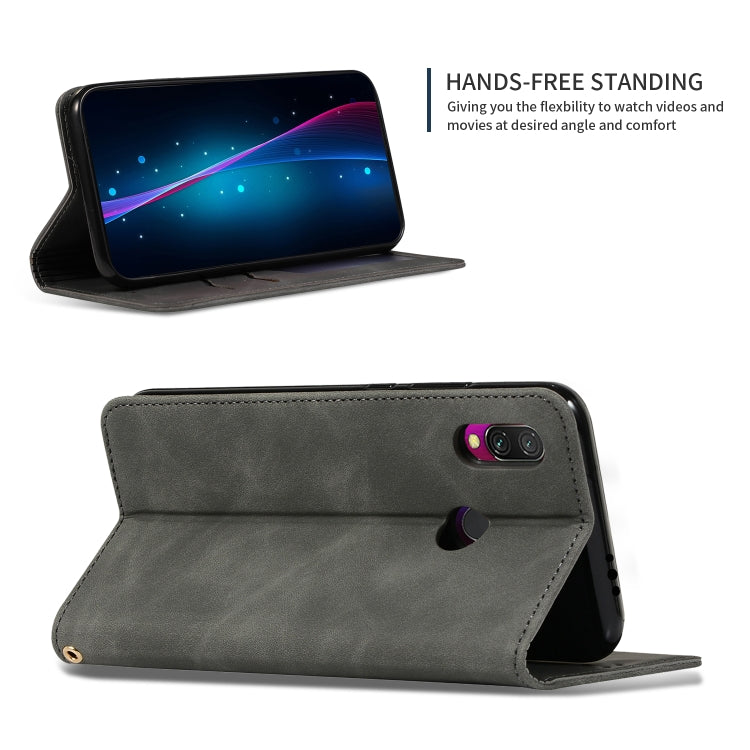 Retro Skin Feel Business Magnetic Horizontal Flip Leather Case for Xiaomi Redmi 7 / Redmi Y3
