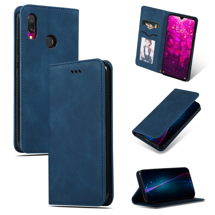 Retro Skin Feel Business Magnetic Horizontal Flip Leather Case for Xiaomi Redmi 7 / Redmi Y3
