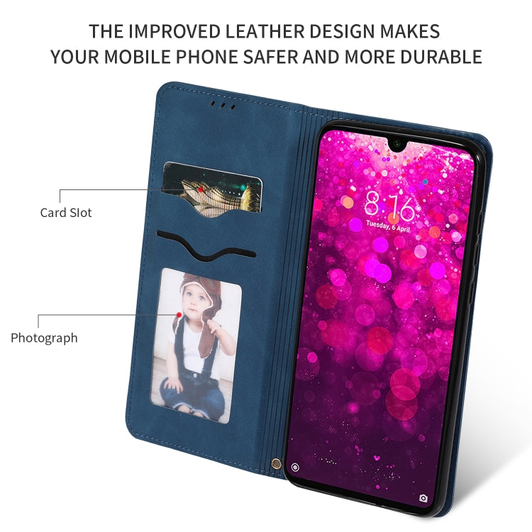 Retro Skin Feel Business Magnetic Horizontal Flip Leather Case for Xiaomi Redmi 7 / Redmi Y3