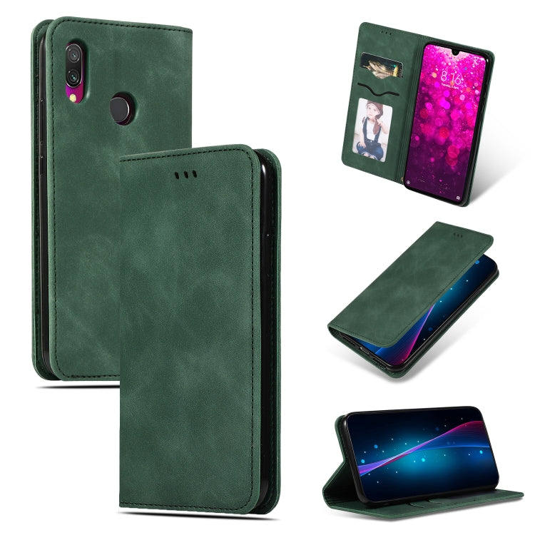 Retro Skin Feel Business Magnetic Horizontal Flip Leather Case for Xiaomi Redmi 7 / Redmi Y3