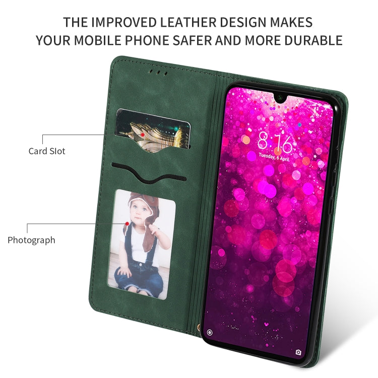 Retro Skin Feel Business Magnetic Horizontal Flip Leather Case for Xiaomi Redmi 7 / Redmi Y3
