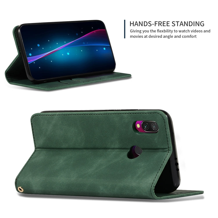 Retro Skin Feel Business Magnetic Horizontal Flip Leather Case for Xiaomi Redmi 7 / Redmi Y3