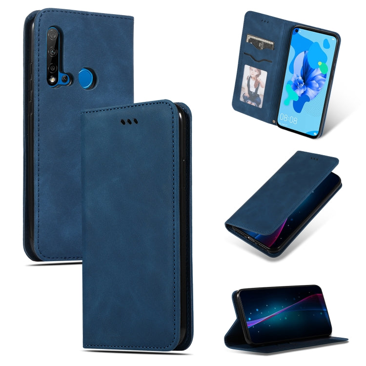 Retro Skin Feel Business Magnetic Horizontal Flip Leather Case for Huawei P20 Lite 2019 / Nova 5i