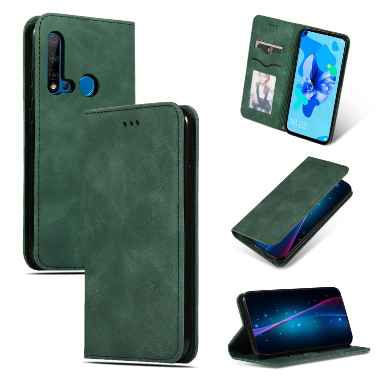 Retro Skin Feel Business Magnetic Horizontal Flip Leather Case for Huawei P20 Lite 2019 / Nova 5i