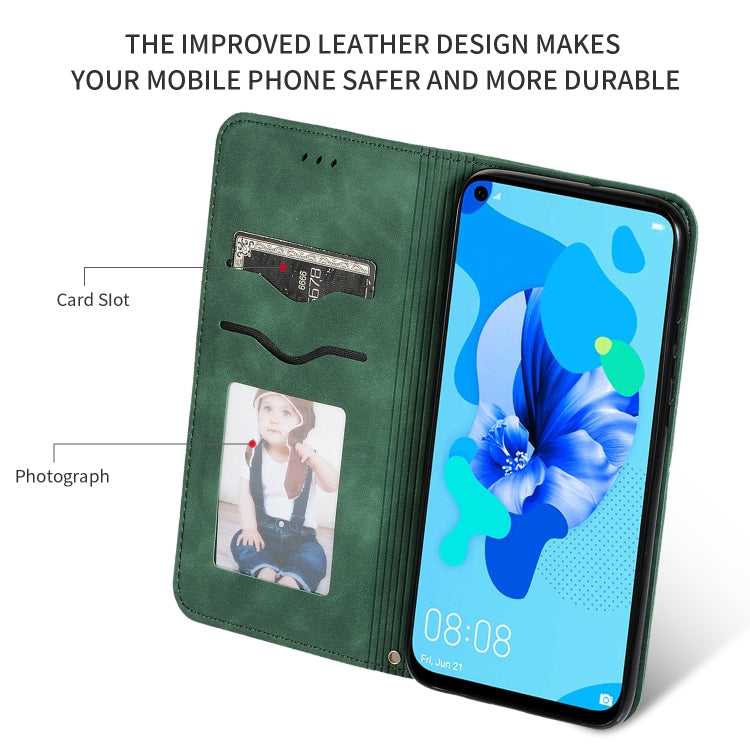 Retro Skin Feel Business Magnetic Horizontal Flip Leather Case for Huawei P20 Lite 2019 / Nova 5i