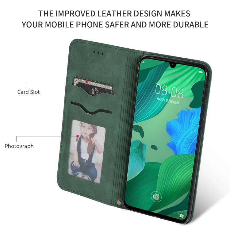 Retro Skin Feel Business Magnetic Horizontal Flip Leather Case for Huawei Nova 5 / Nova 5 Pro