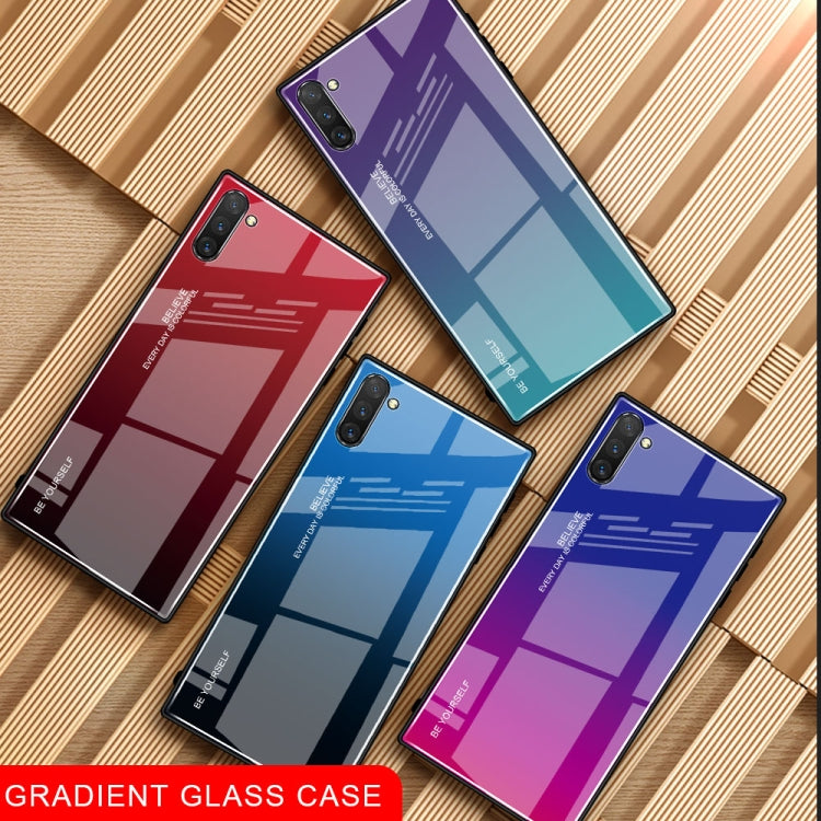 Gradient Color Glass Case for Galaxy Note10