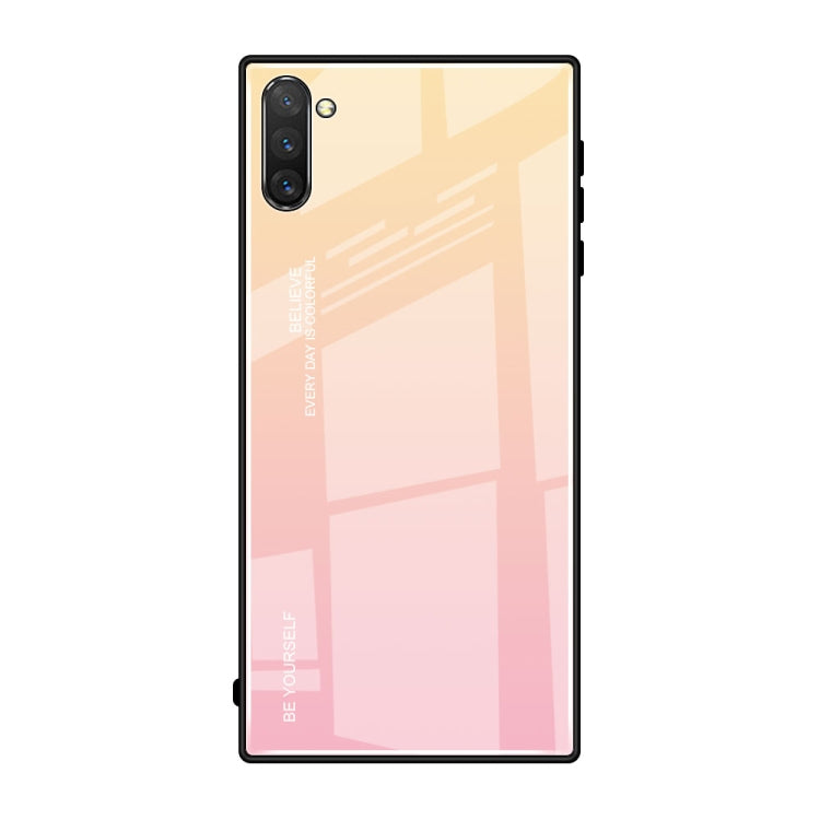 Gradient Color Glass Case for Galaxy Note10