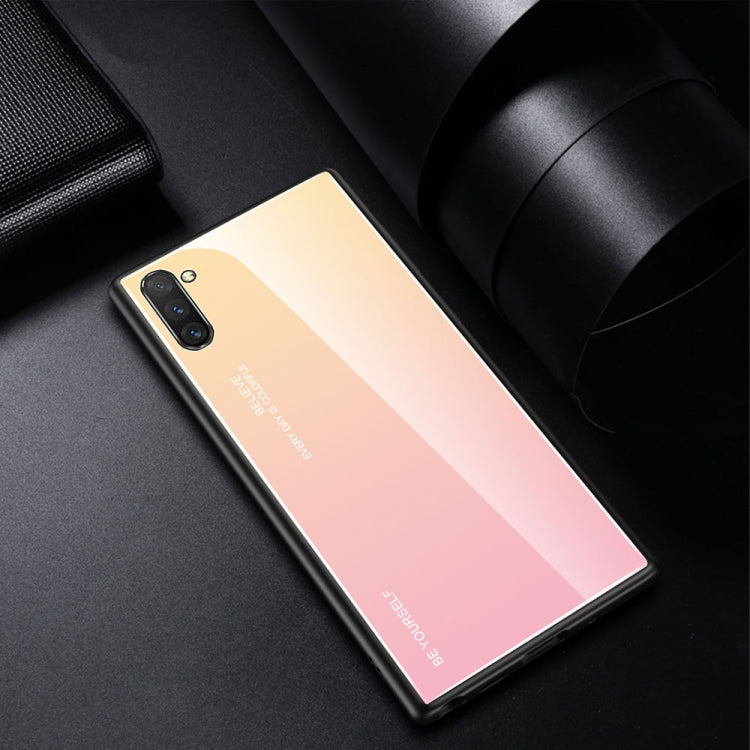 Gradient Color Glass Case for Galaxy Note10