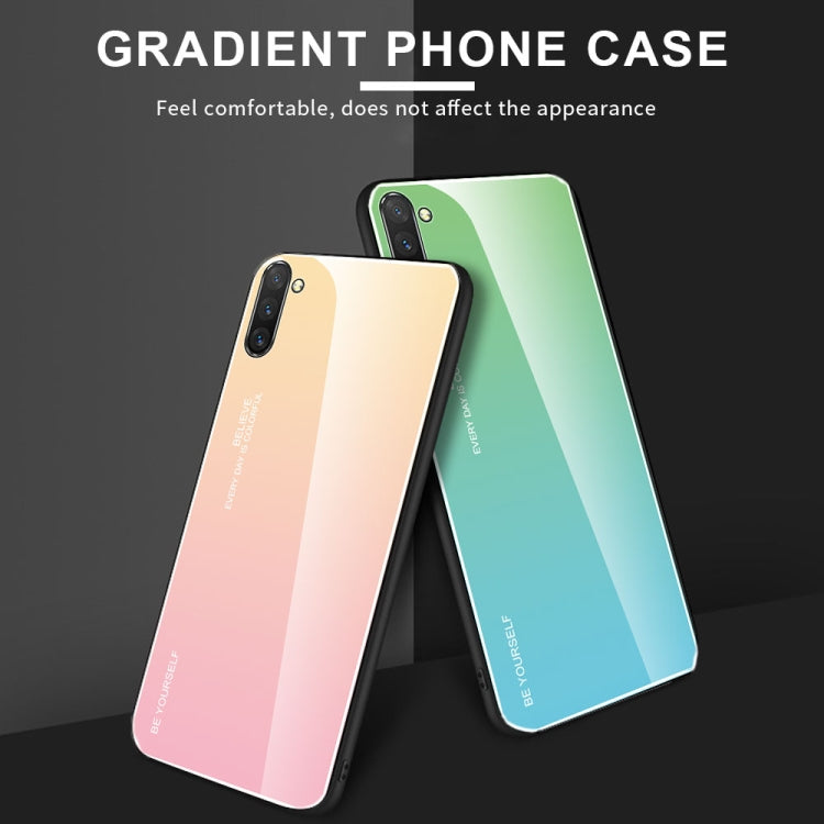 Gradient Color Glass Case for Galaxy Note10