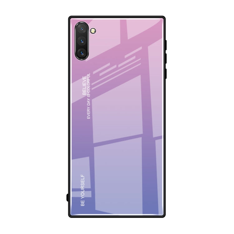 Gradient Color Glass Case for Galaxy Note10