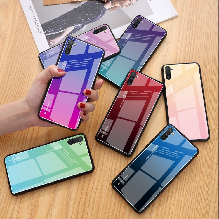 Gradient Color Glass Case for Galaxy Note10