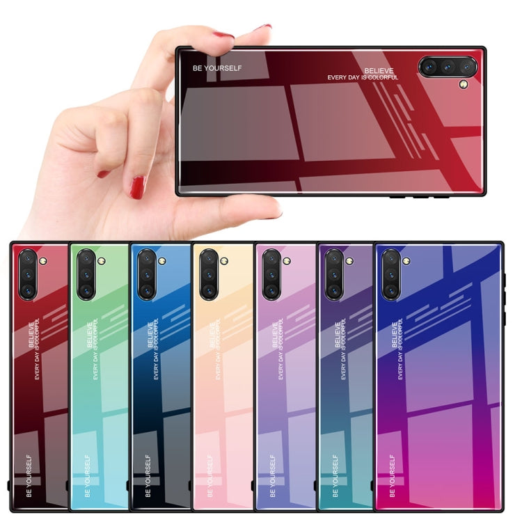 Gradient Color Glass Case for Galaxy Note10