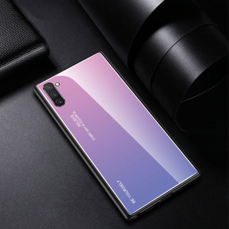 Gradient Color Glass Case for Galaxy Note10+