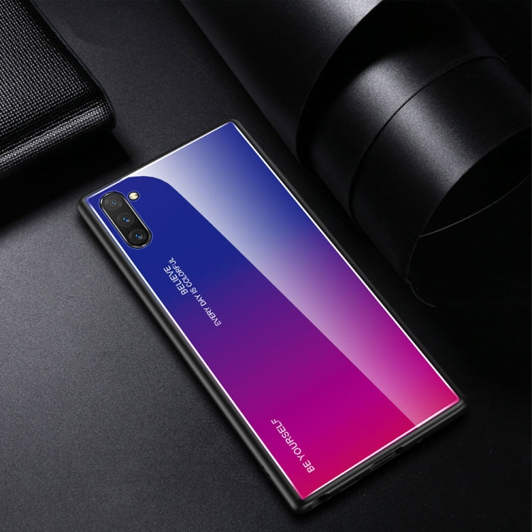 Gradient Color Glass Case for Galaxy Note10+