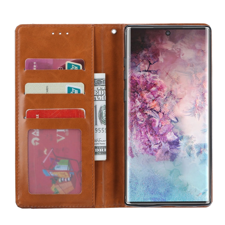 Knead Skin Texture Horizontal Flip Leather Case for Galaxy Note10+ , with Photo Frame & Holder & Card Slots & Wallet