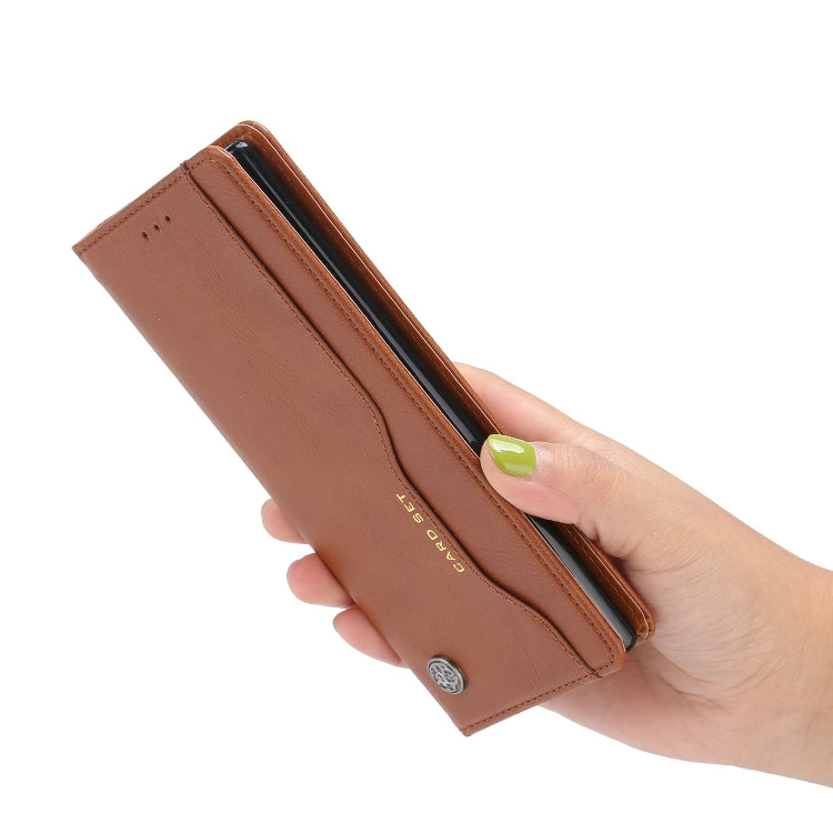Knead Skin Texture Horizontal Flip Leather Case for Galaxy Note10+ , with Photo Frame & Holder & Card Slots & Wallet
