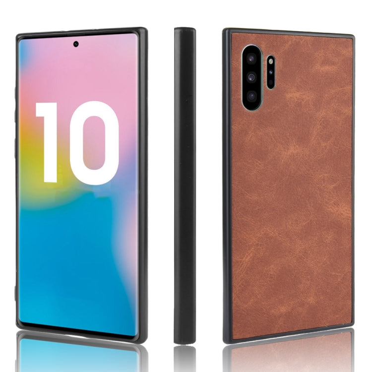 Shockproof Sheep Skin PC + PU + TPU Case For Galaxy Note10+