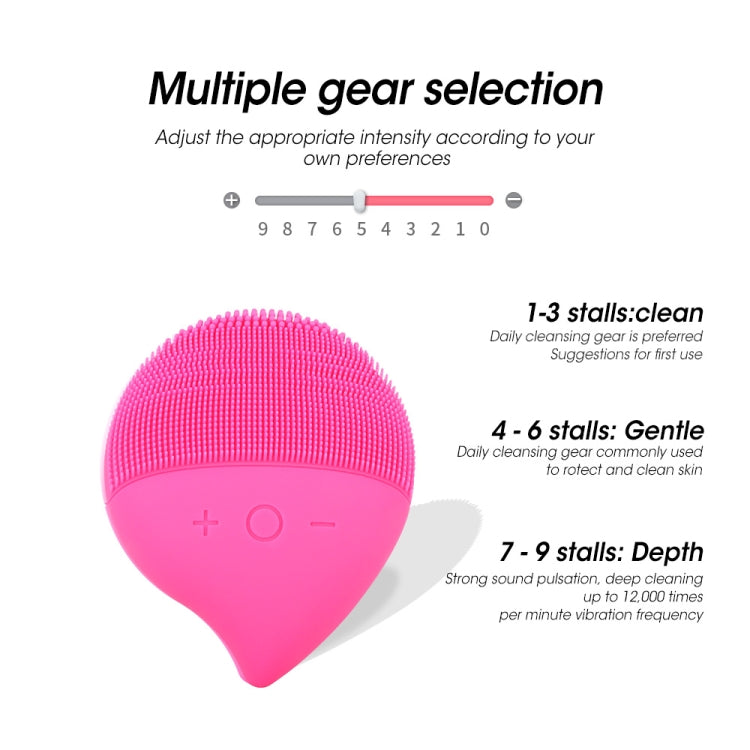 MC-J01 Silicone Electric Washing Facial Cleansing Mask Imported Color Light Constant Cleansing Instrument