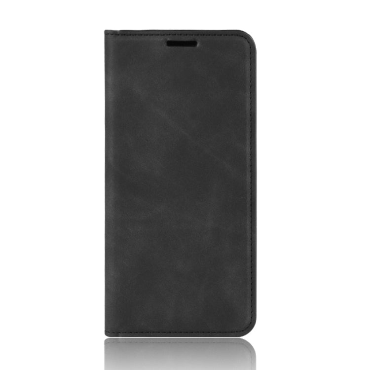Retro-skin Business Magnetic Suction Leather Case with Wallet & Card Slot & Holder for Galaxy A50