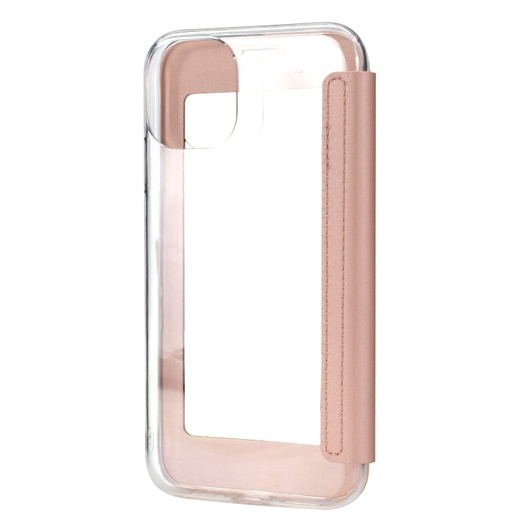 For iPhone 11 Pro Solid Color Plain PU + TPU Mirror Leather Case