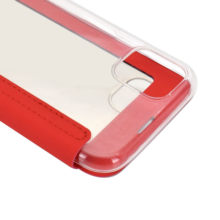 For iPhone 11 Solid Color Plain PU + TPU Mirror Leather Case