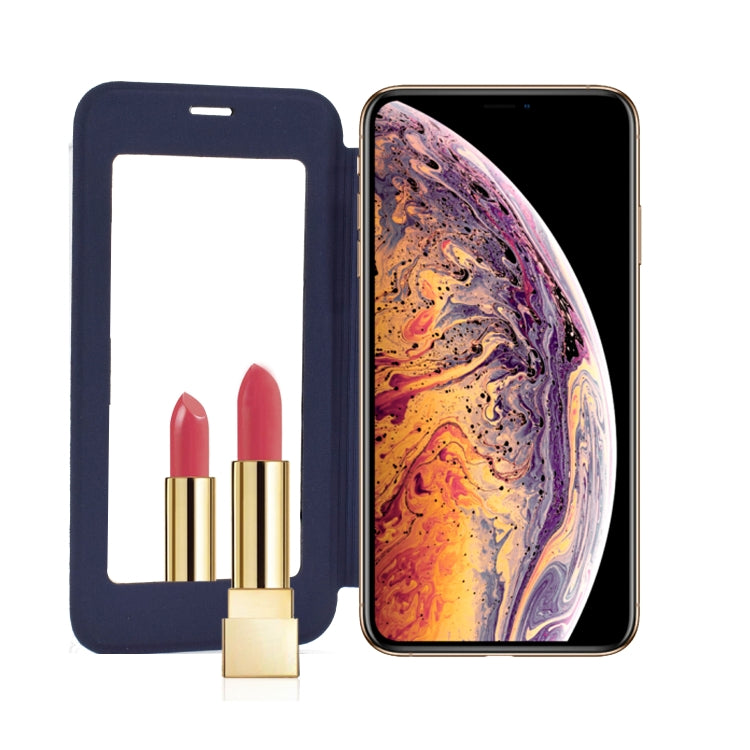For iPhone 11 Solid Color Plain PU + TPU Mirror Leather Case