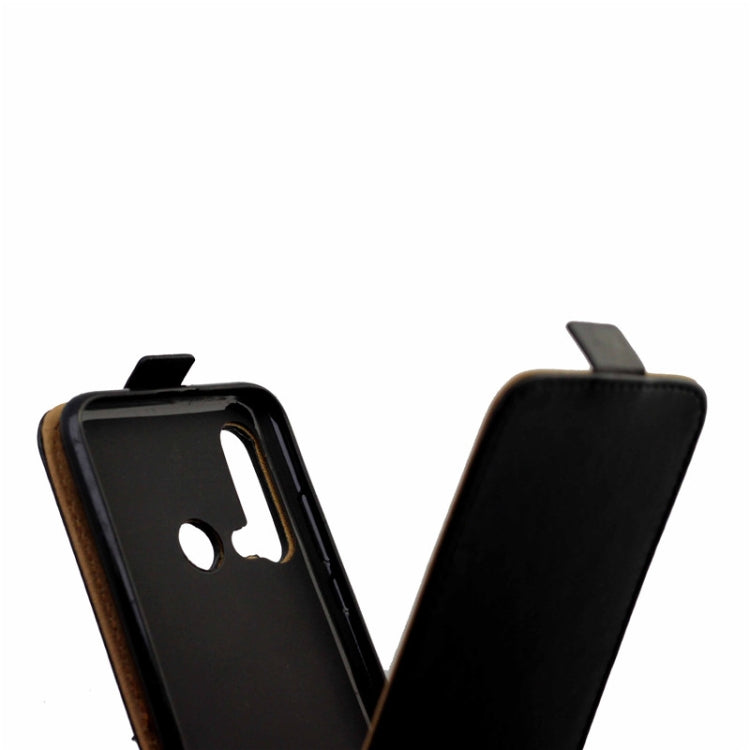 Business Style Vertical Flip TPU Leather Case  with Card Slot For Huawei P20 Lite(2019) / Nova5i(black)