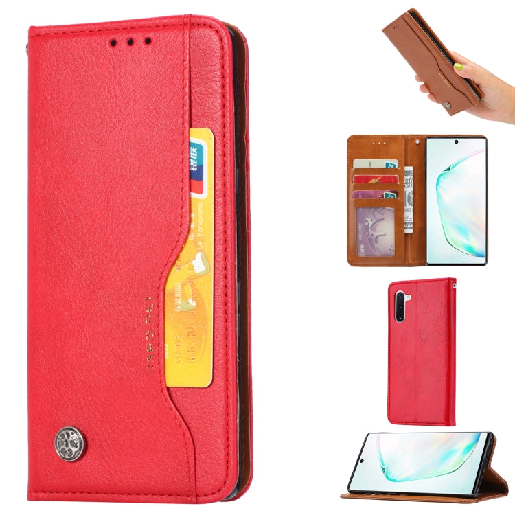 Knead Skin Texture Horizontal Flip Leather Case for Galaxy Note10, with Photo Frame & Holder & Card Slots & Wallet