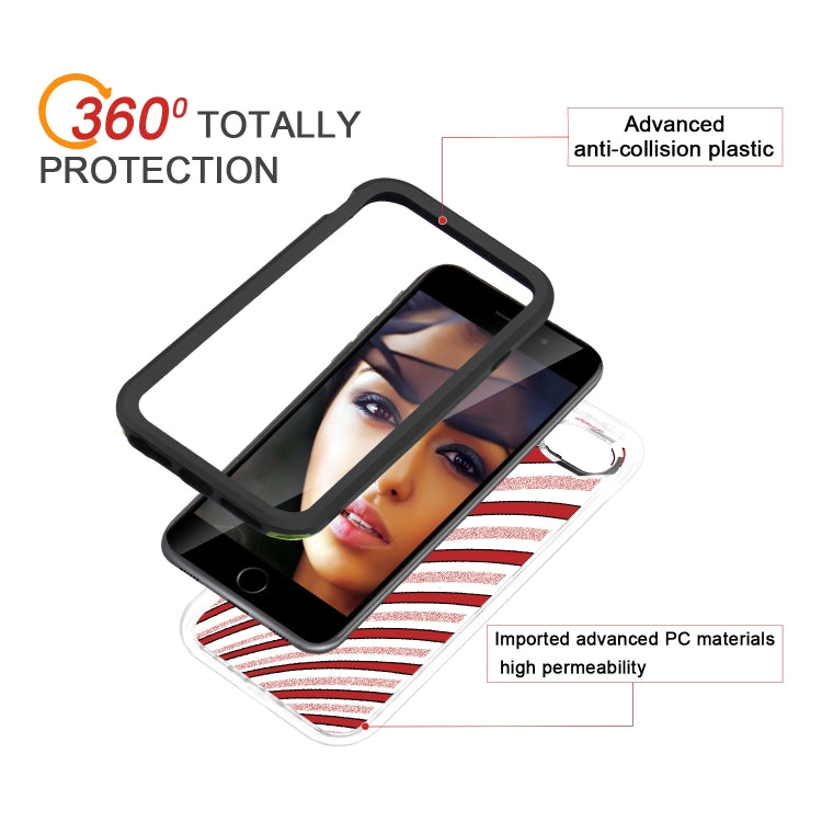 2 in 1 TPU+PC Solid Color Combination Drop For iPhone 8Plus / 7Plus